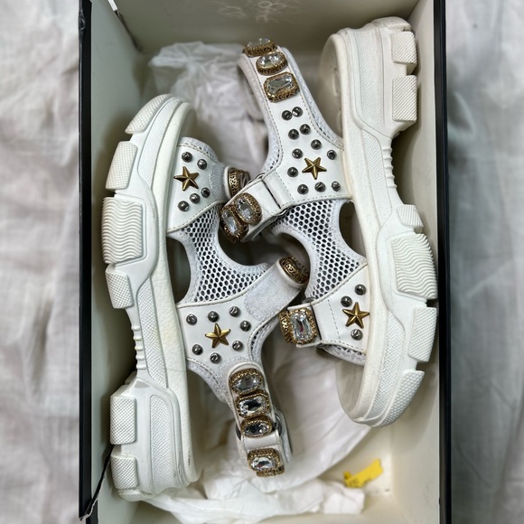 Authentic Gucci Flash Trek Sandals Women Size 9. GENTLY WORN - Picture 4 of 6